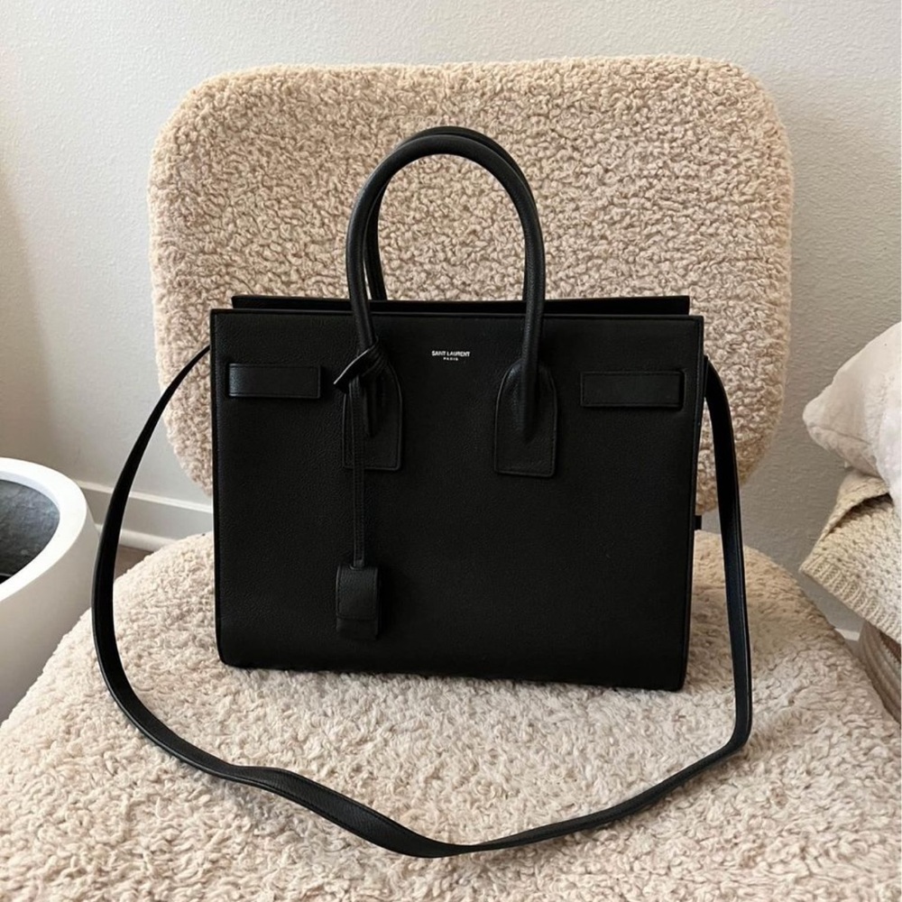 YSL Black Sac De Jour Bag Small